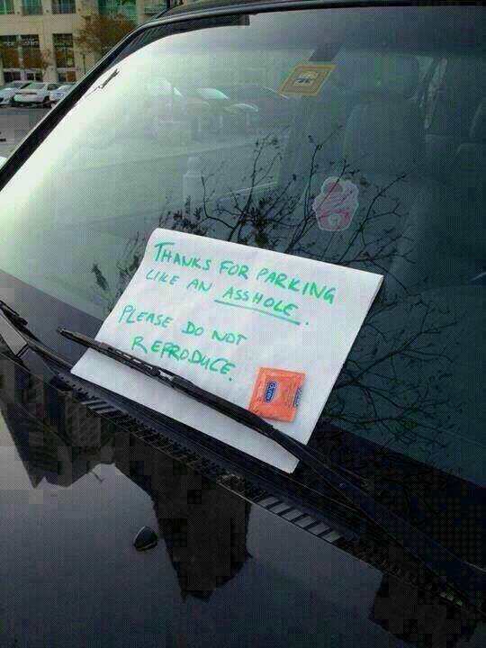 Funny Memes - thanks for parking