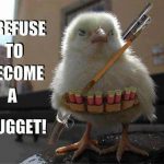 Funny Animal Memes - warrior chicken