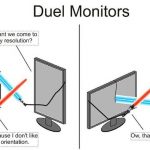 Funny Memes - duel of the monitors
