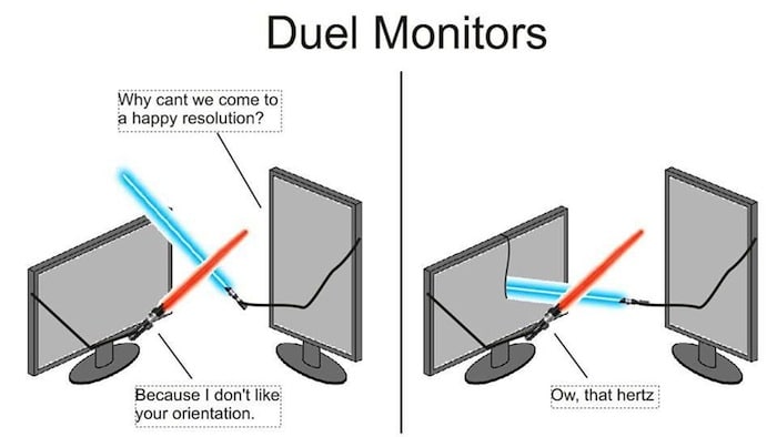 Funny Memes - duel of the monitors