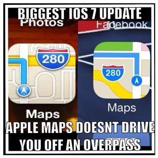 Funny Memes -ios7 maps