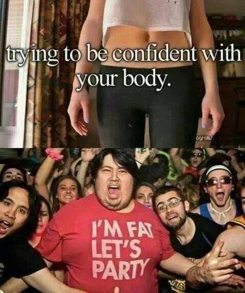 Funny Memes - trying to be confident