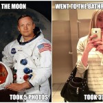 Funny Memes - went to the moon