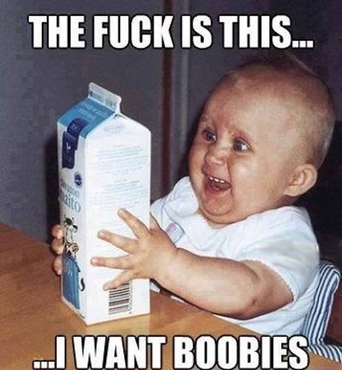Funny Baby Memes - i want boobies