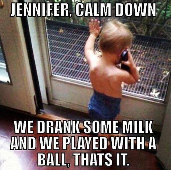 Funny Baby Memes - jennifer calm down