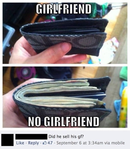Funny Memes - did he sell his girlfriend