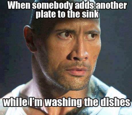 Funny Memes - washing the dishes