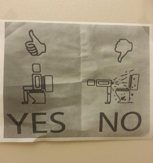Funny Memes - restroom instructions