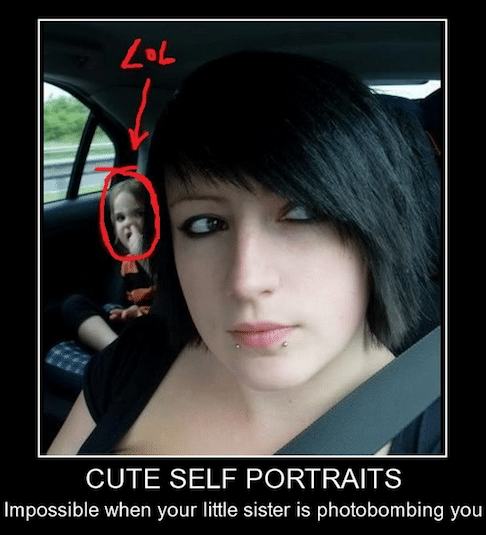 Funny Memes - serious photobombing