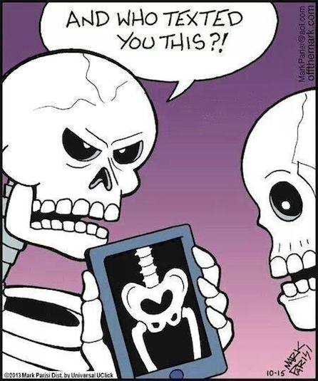 Funny Memes - skeleton sexting