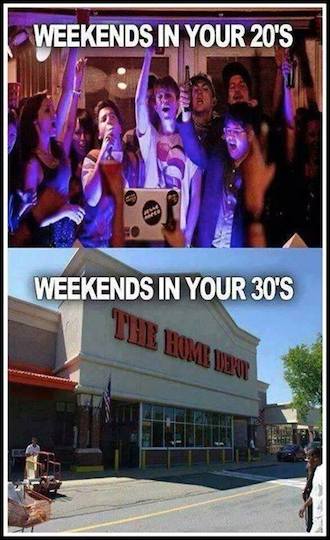 Funny Memes - weekends in your 20s