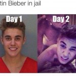 Funny Memes: biebs in jail