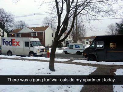 Funny Memes - courier turf war