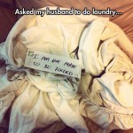 Funny Memes - husband doing laundry