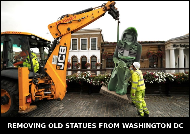 Funny Memes - Removing Old Statues from Washington DC